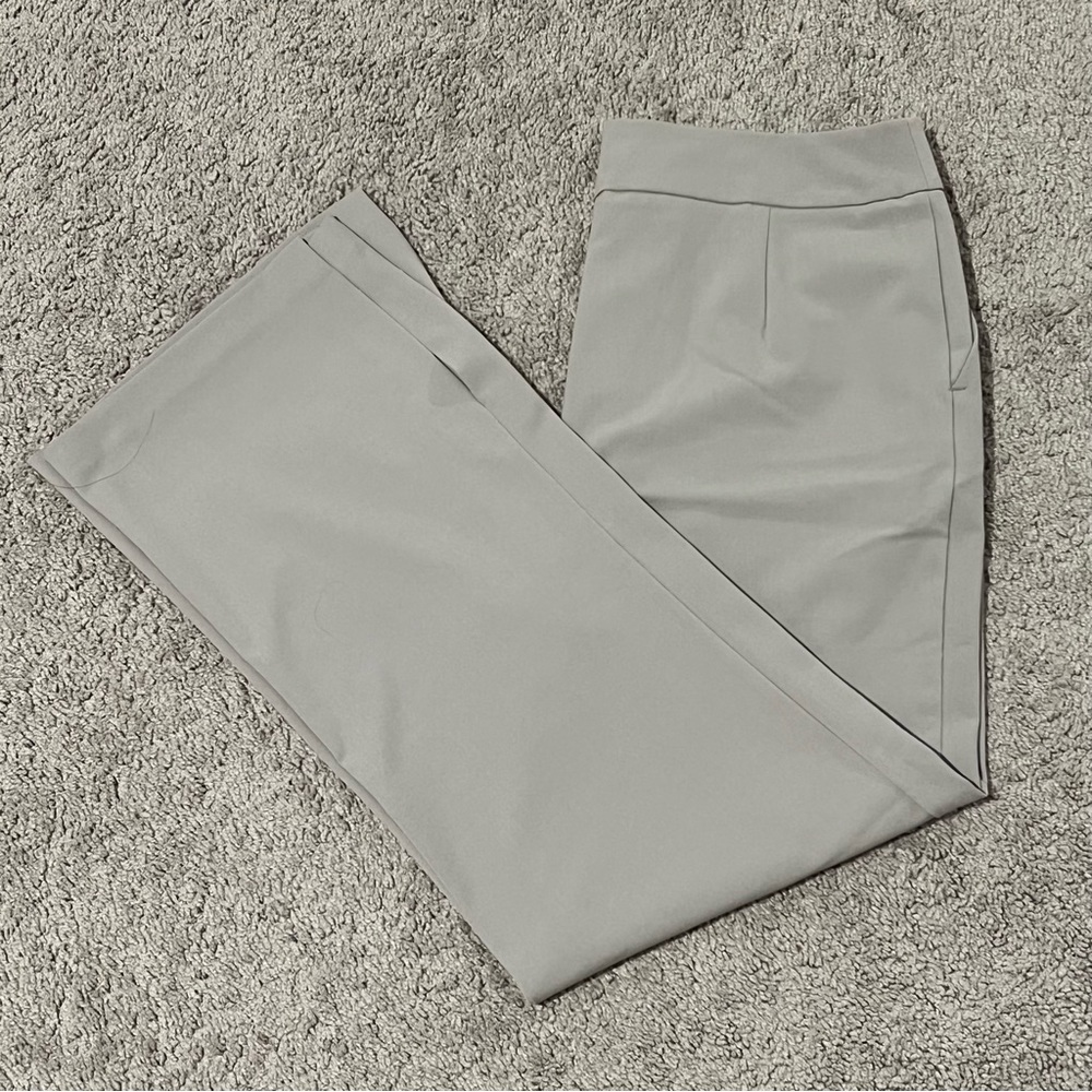 Taupe Trousers with Slits